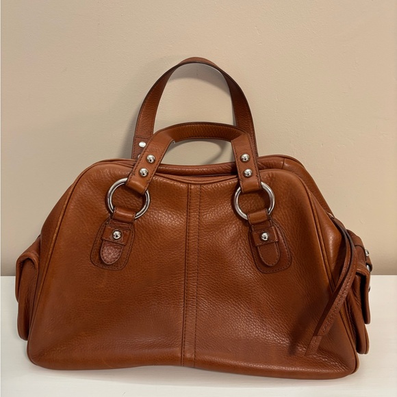 Banana Republic Cognac Leather Satchel - Picture 3 of 6